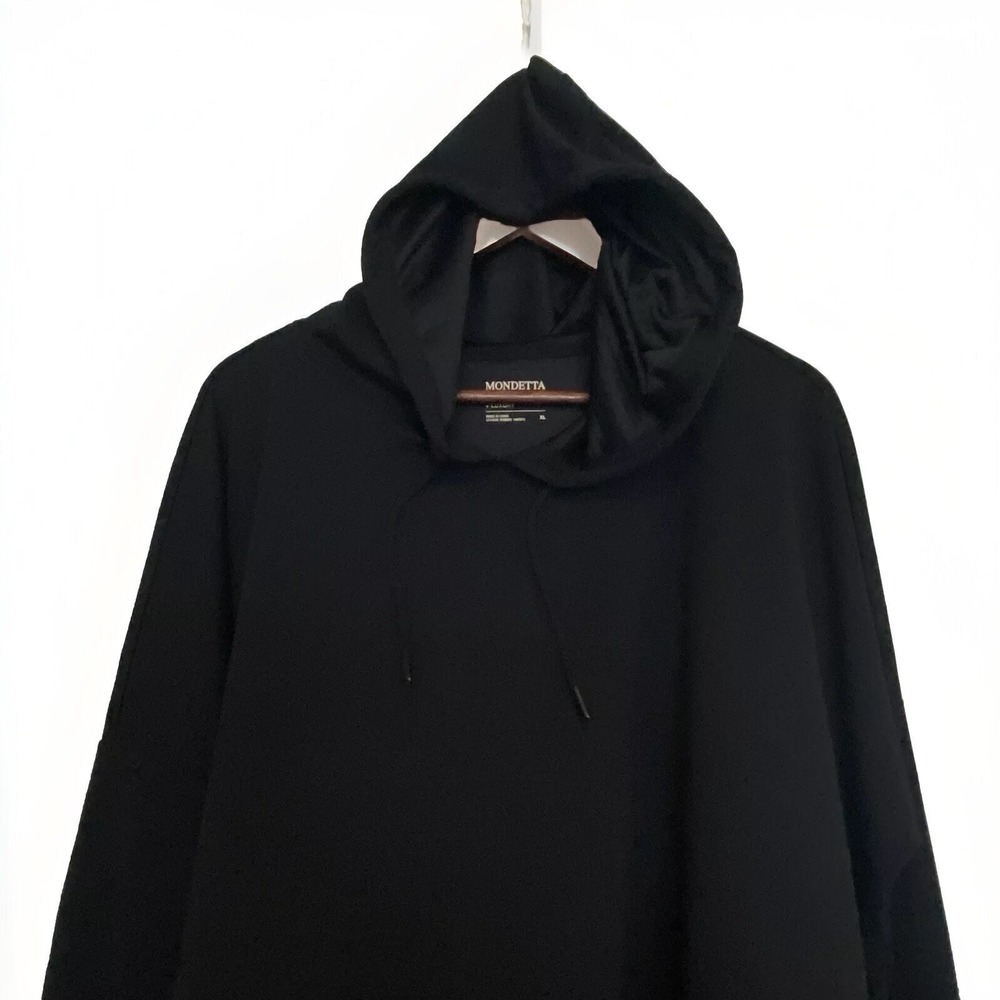 Mondetta Women's Ottoman Hoodie Oversized Boxy Fit Black Size XL 1467974 Luxury